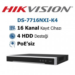 Hikvision DS-7716NXI-K4 16 Kanal Nvr Kayıt Cihazı